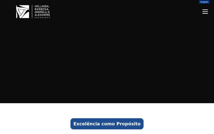 Screenshot of hbaadvogados.com.br