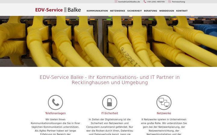 Screenshot of hbalke.de
