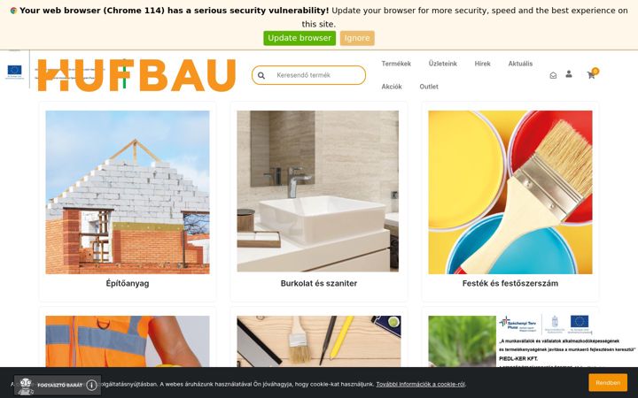 Screenshot of hbarkacsaruhaz.hu