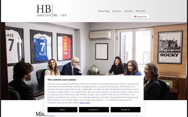 Screenshot of hbassociati.com