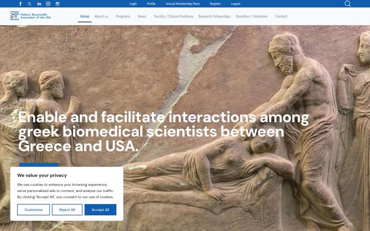 Screenshot of hbausa.org