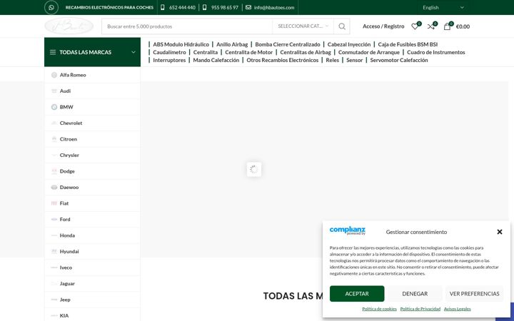 Screenshot of hbautoes.com