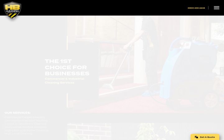 Screenshot of hbcleaningnorth.co.uk
