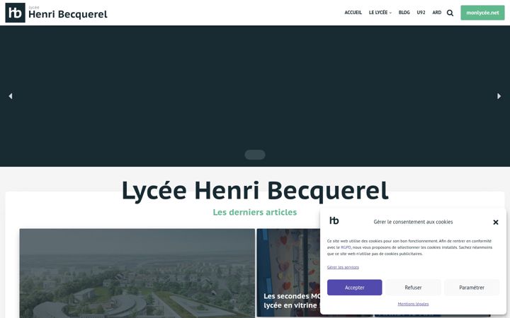 Screenshot of hbecquerel.fr