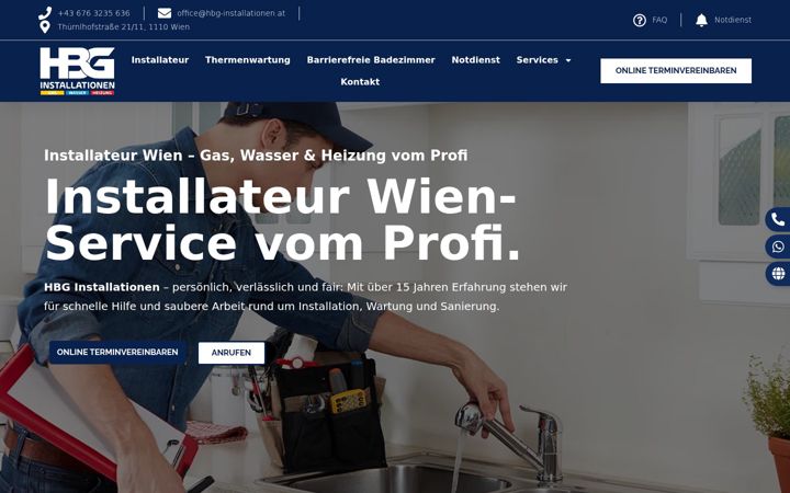 Screenshot of hbg-installationen.at