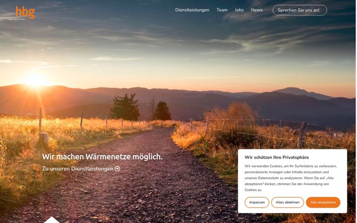 Screenshot of hbg-online.com