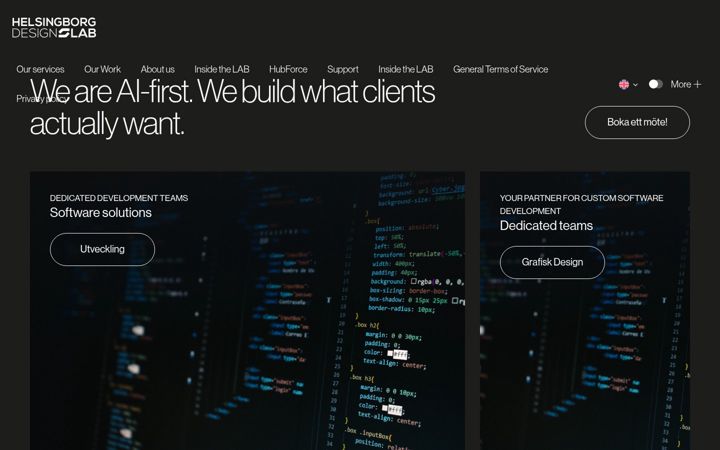 Screenshot of hbgdesignlab.com