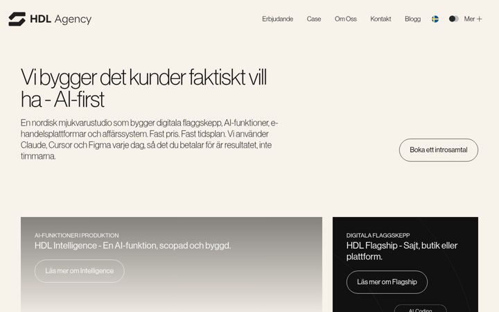 Screenshot of hbgdesignlab.no