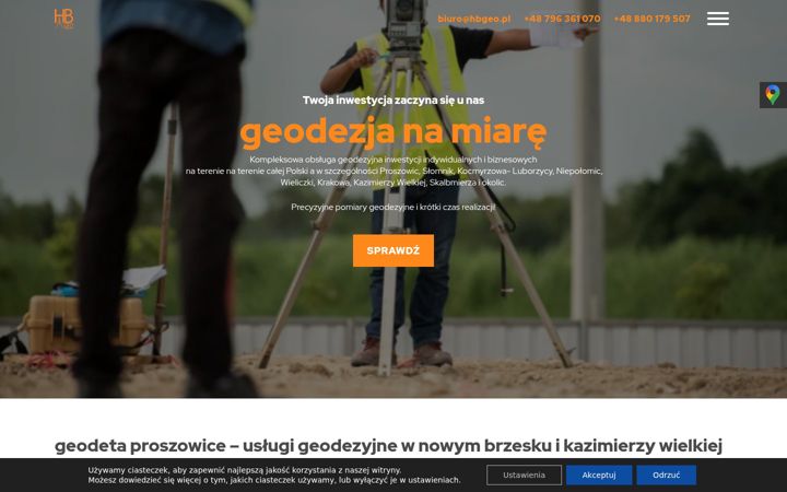 Screenshot of hbgeo.pl