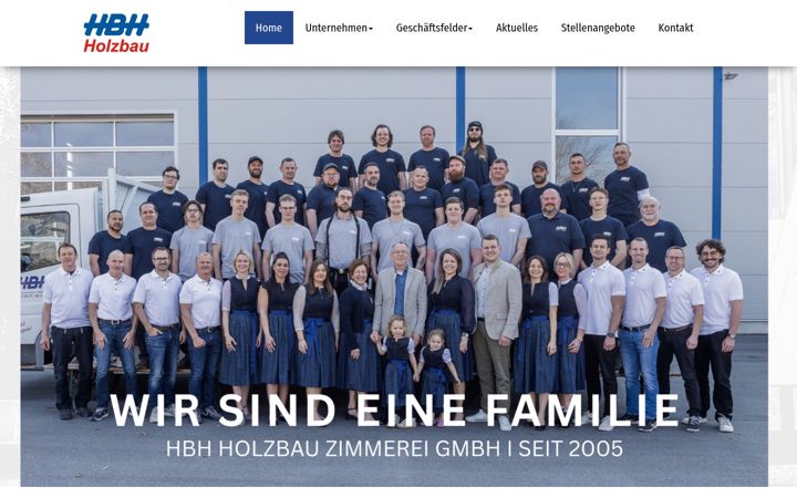 Screenshot of hbh-holzbau.de