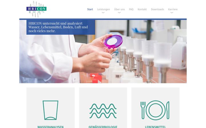 Screenshot of hbicon.de