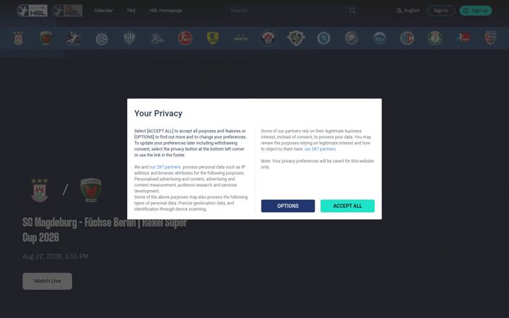 Screenshot of hbl-tv.com