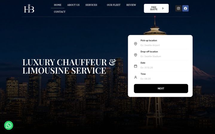 Screenshot of hblackserviceseattle.com