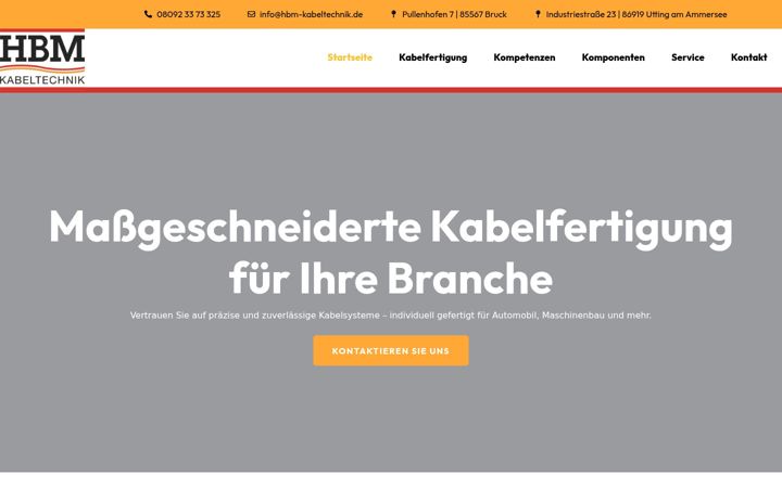Screenshot of hbm-kabeltechnik.de