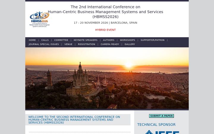 Screenshot of hbmss-conference.org
