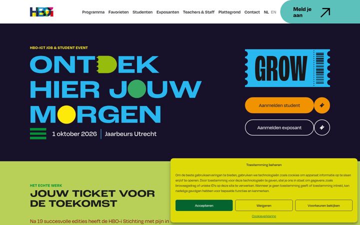 Screenshot of hboictjobevent.nl