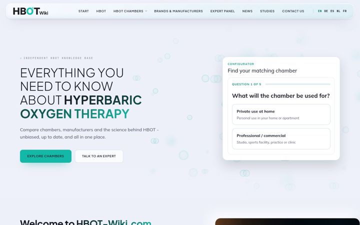 Screenshot of hbot-wiki.com