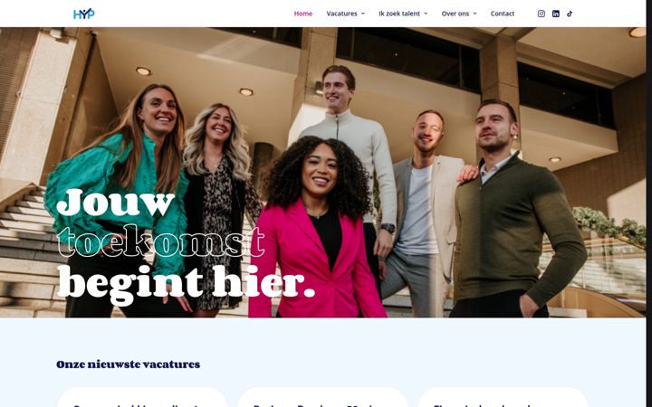Screenshot of hboyoungprofessionals.nl