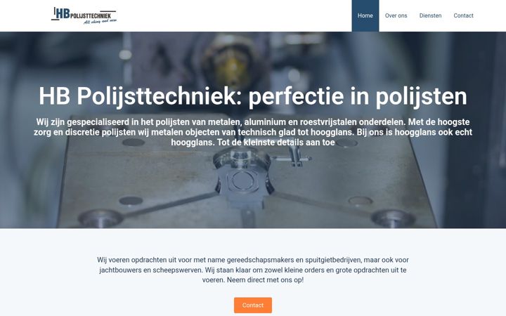 Screenshot of hbpolijsttechniek.nl