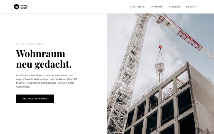 Screenshot of hbproject.eu