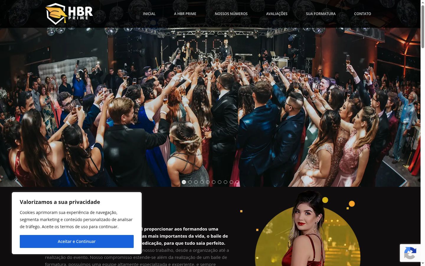 Capture d'écran de la bannière de consentement affichée avant toute interaction