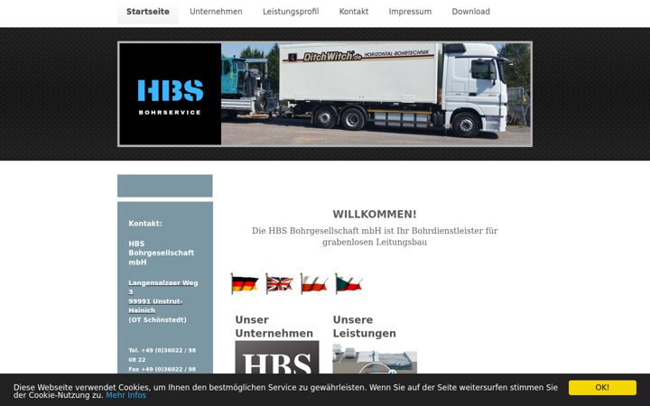 Screenshot of hbs-bohrservice.de