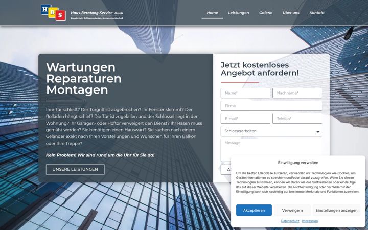 Screenshot of hbs-frankfurt.de