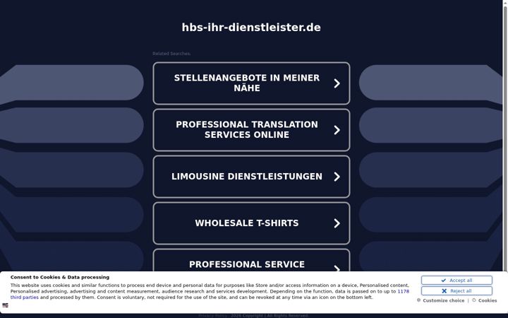 Screenshot of hbs-ihr-dienstleister.de