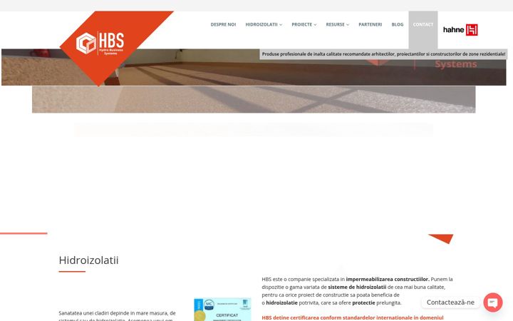 Screenshot of hbs.com.ro