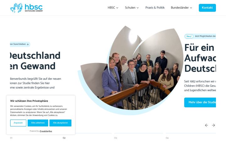 Screenshot of hbsc-germany.de