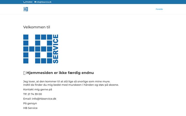 Screenshot of hbservice.dk