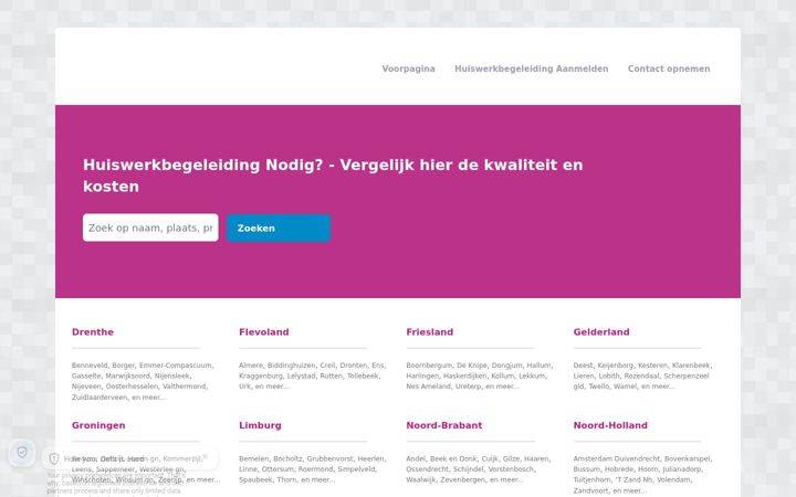 Screenshot of hbshuiswerkbegeleiding.nl