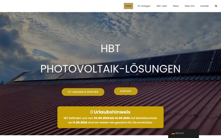 Screenshot of hbt-energy.com