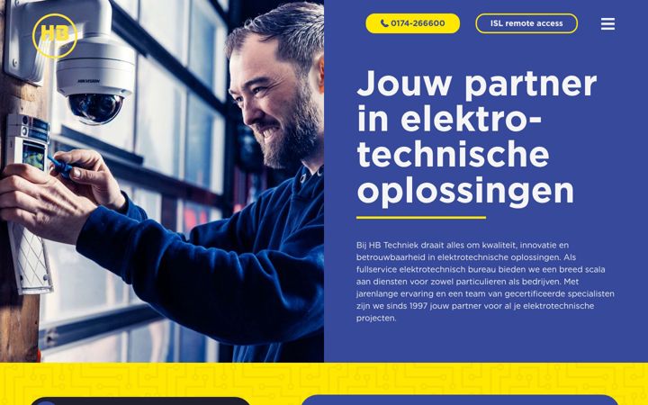 Screenshot of hbtechniekbv.nl