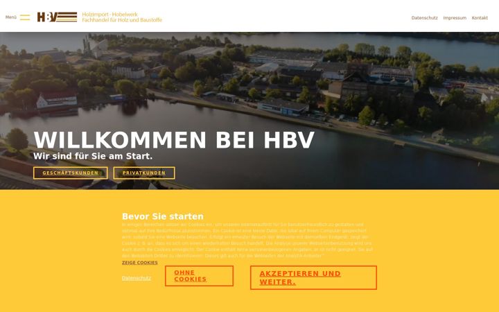 Screenshot of hbv-wilhelmshaven.de