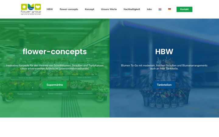 Screenshot of hbw-flower-concepts.com