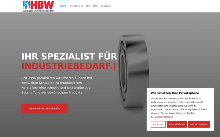 Screenshot of hbw-fn.de