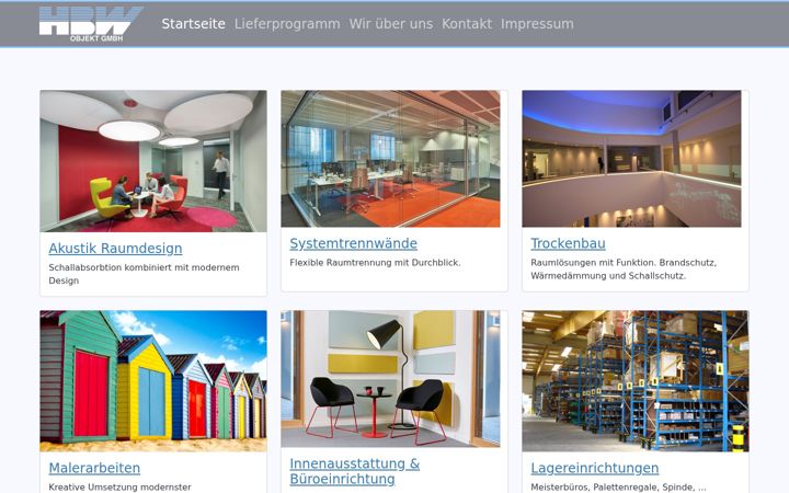 Screenshot of hbw-objekt.de