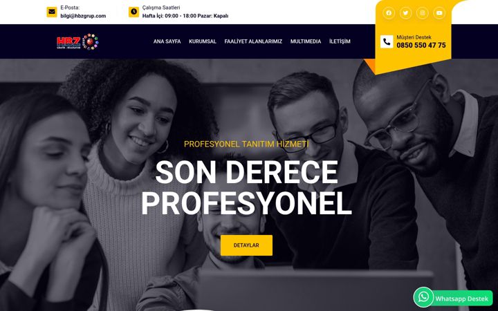 Screenshot of hbzgrup.com