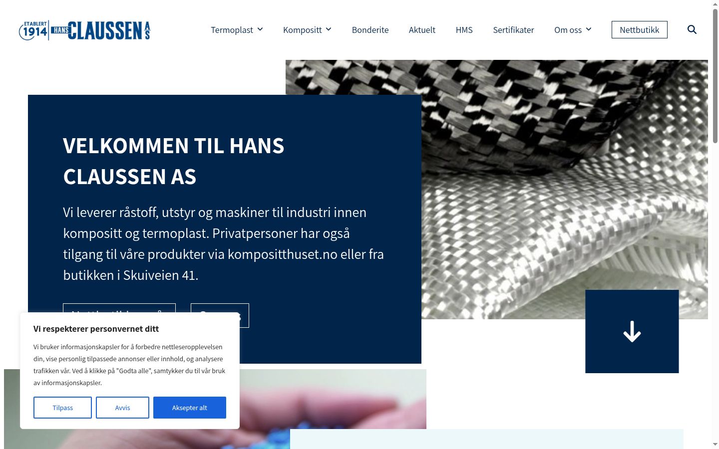 Sutikimo reklamjuostės, rodytos prieš bet kokią sąveiką, ekrano kopija