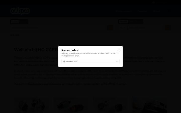 Screenshot of hc-cargo.nl
