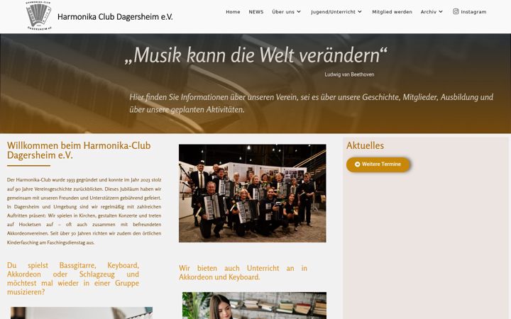 Screenshot di hc-dagersheim.de
