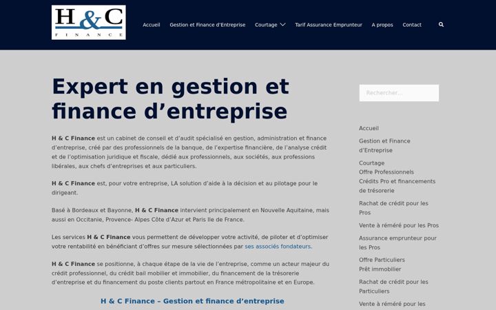 Screenshot of hc-finance.fr