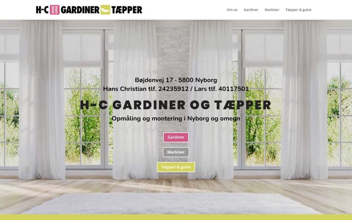 Screenshot of hc-gardiner-taepper.dk
