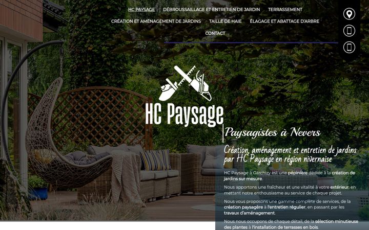 Screenshot of hc-paysage.fr