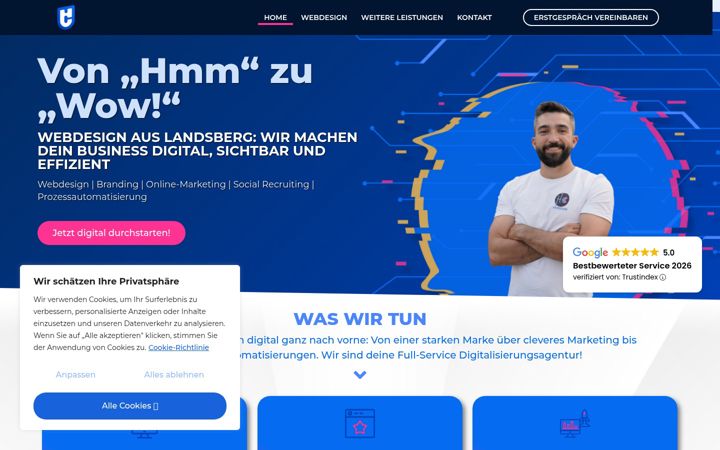 Screenshot of hc-webdesign.de