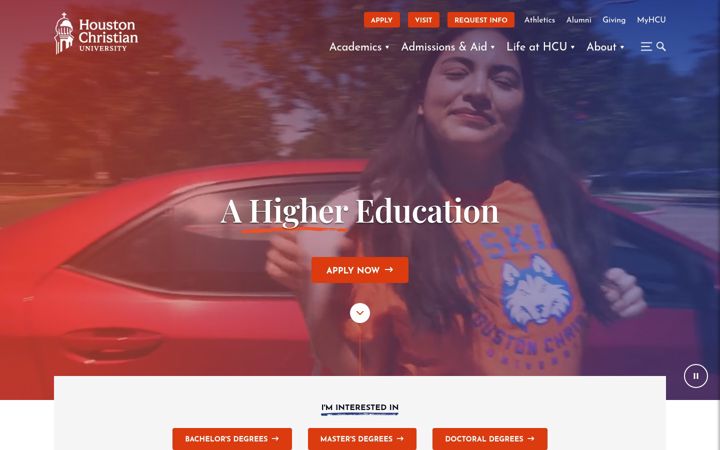 Screenshot of hc.edu