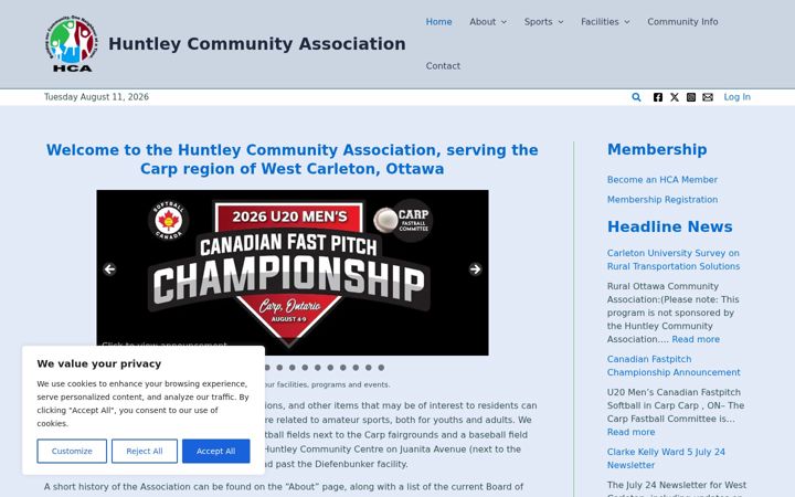 Screenshot of hca-carp.ca