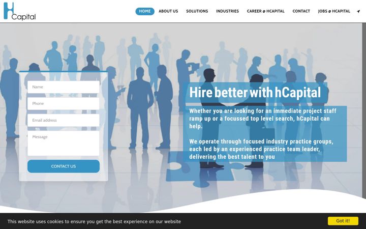Screenshot of hcapital.in