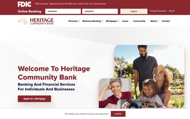 Screenshot of hcbanks.com